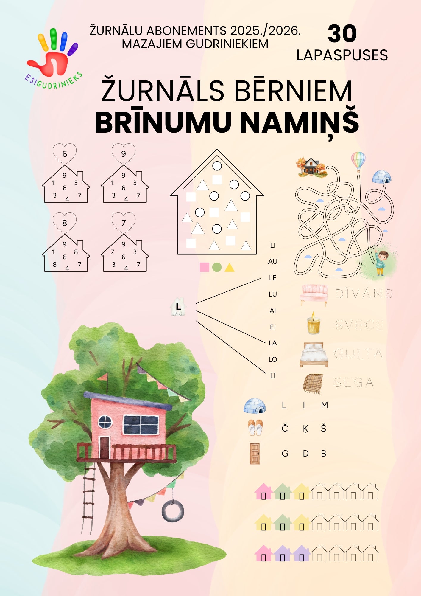 Žurnāls BRĪNUMU NAMIŅŠ 3-5 gadi