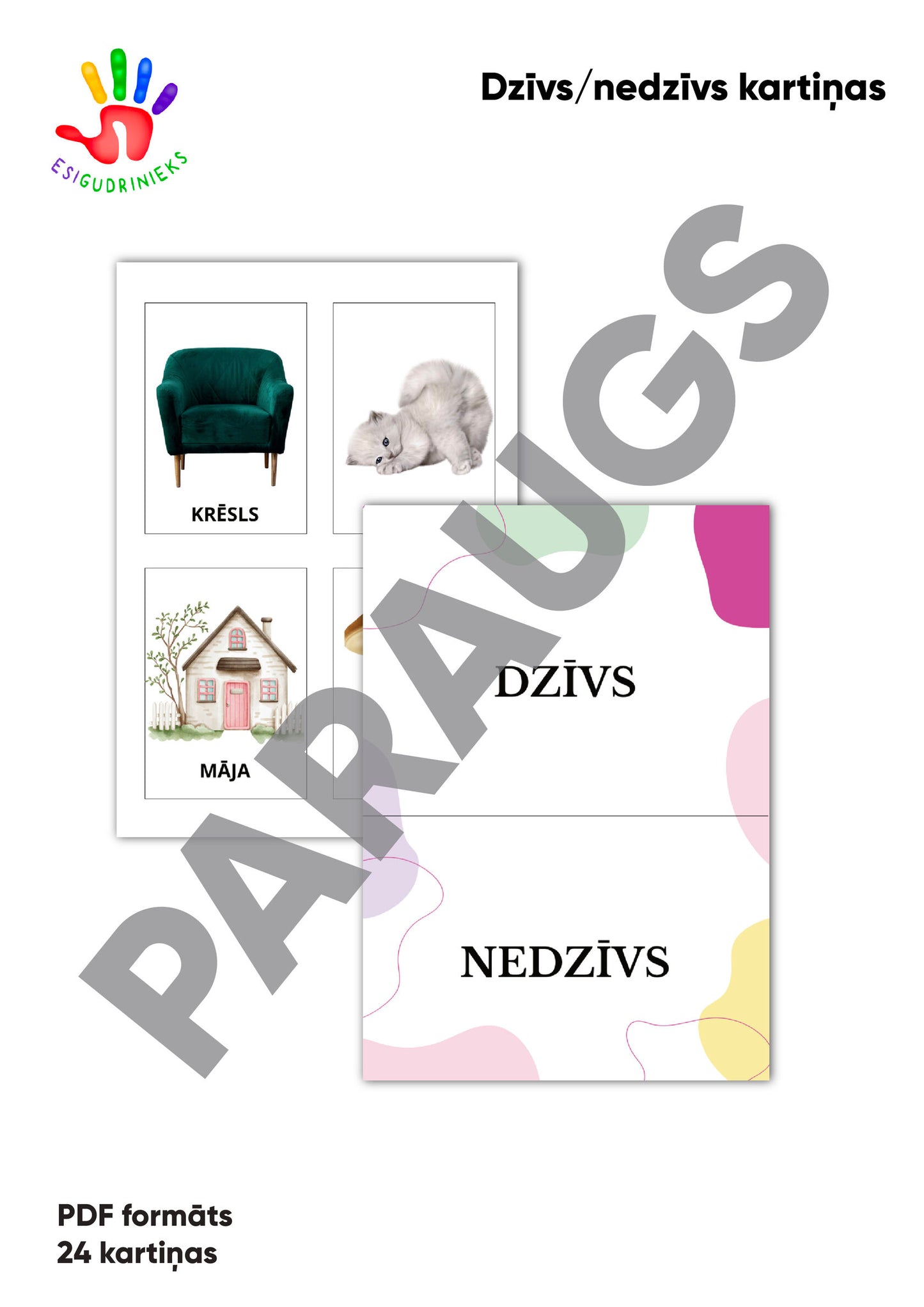 Spēle "Dzīvs/nedzīvs"