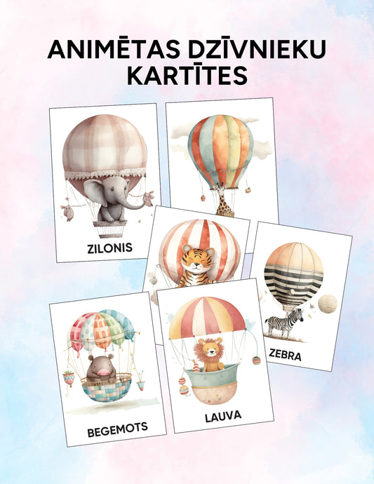 Animētas dzīvnieku kartītes