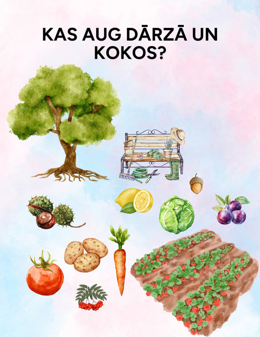 Kas aug dārzā un kokos?