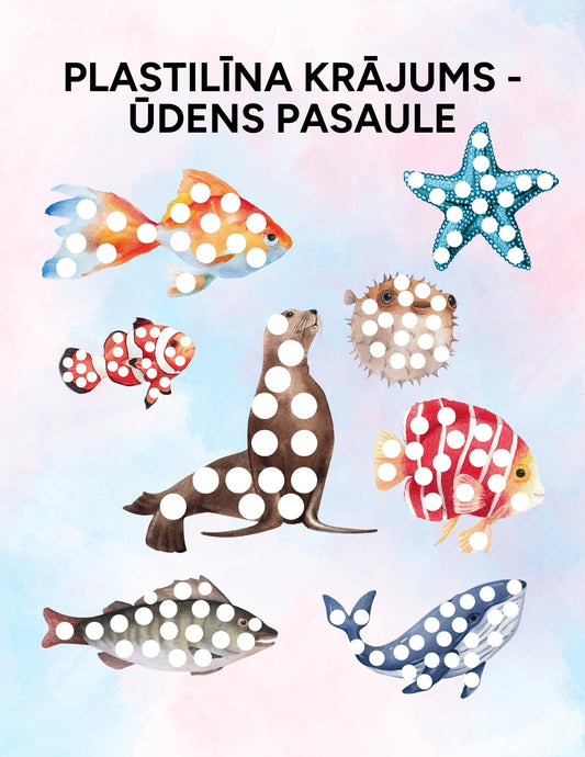 Plastilīna krājums - Ūdens pasaule