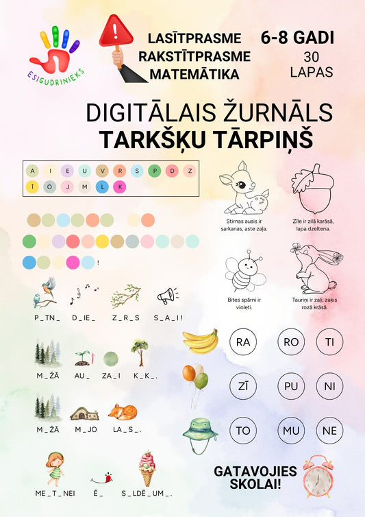 Žurnāls TARKŠĶU TĀRPIŅŠ 6-8 gadi